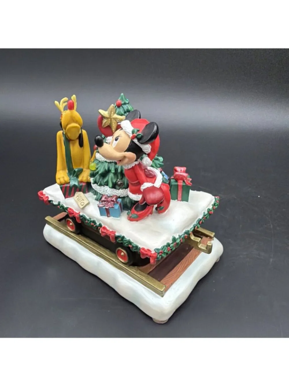 Disney Holiday Express Figurine Christmas Train Mickey Pluto Replacement Works
